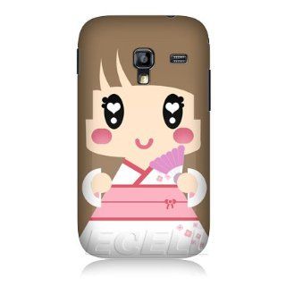 Head Case Designs Brown Japanese Kimono Girl Kawaii Hard Back Case Cover for Samsung Galaxy Ace Plus S7500: Cell Phones & Accessories