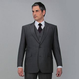 Centaur Big & Tall Silver mohair look 2 button washable suit jacket