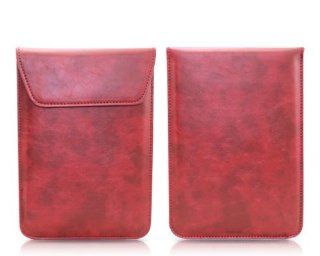 Terse Series iPad Mini Leather Case   Red: Cell Phones & Accessories