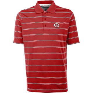 Antigua Cincinnati Reds Mens Deluxe Short Sleeve Polo   Size Medium,
