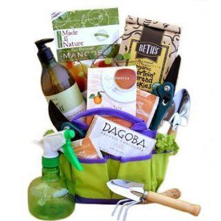Organic Gourmet Snacks Gardeners Tote  Great Fathers Day Gift Idea for Him  Gourmet Snacks And Hors Doeuvres Gifts  Grocery & Gourmet Food