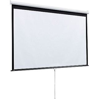 Draper 207187 109 Luma Manual Wall Ceiling Projection Screen With Auto Return, 16:10, White Casing