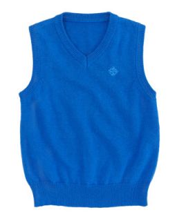 V Neck Sweater Vest, Bright Blue, 3 24 Months   Andy & Evan   B tblue (3M 6M)