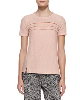 Womens Addy Lace Pattern Silk Top   MARC by Marc Jacobs   Ginger rose (X SMALL)