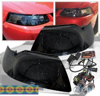 99 04 Ford Mustang All Smoke Headlights+hid Kit 02 03 Automotive