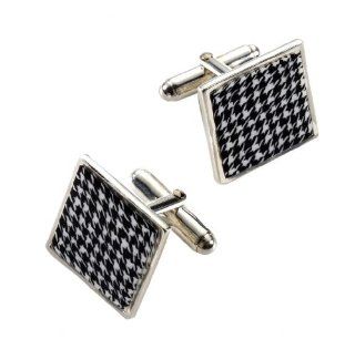 Men's Jewelry   Silver Square Cufflinks   Handmade of Polymer Clay   Cool Gifts for Him: Adina Plastelina: Jewelry