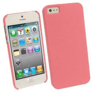 iGadgitz Pink Rubberised PC Hard Case Cover for New Apple iPhone 5 & 5S Mobile Phone 4G LTE + Screen Protector (Not suitable for iPhone 5C): Cell Phones & Accessories