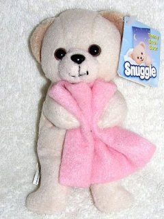 2000 Snuggle Bear Small 5" Plush Teeny Bean Bear Holding Pink Blanket: Toys & Games