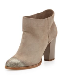 Marley Degrade Glitter Suede Ankle Boot   Jimmy Choo   Taupe/Taupe (42.0B/12.0B)