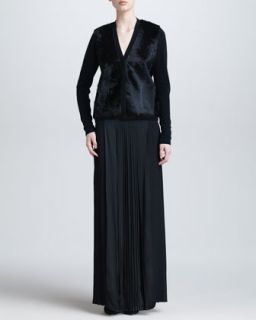 Womens Floor Length Pleated Skirt   Mantu   Black (42/6)