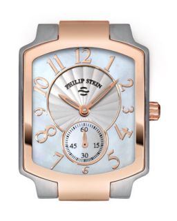 Small Classic Two Tone Rose Gold Watch Head   Philip Stein   Rose gold