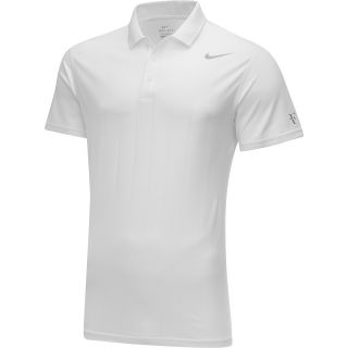 NIKE Mens Premier RF Short Sleeve Tennis Polo   Size: L, White/zinc