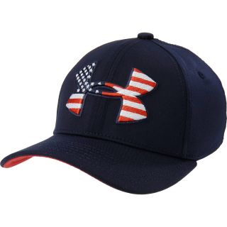 UNDER ARMOUR Mens USA Series Fitted Cap   Size: M/l, Midnight/white
