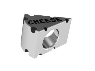 Cheese Head Bead Fits Most Pandora Style Bracelets Including Pandora, Chamilia, Biagi, Zable, Troll and More. High Quality Bead in Stock for Immediate Shipping. Cheese on One Side, Head on The Other.: Jewelry