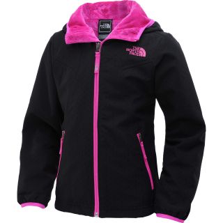 THE NORTH FACE Girls Mossbud Softshell Jacket   Size: L, Black/pink