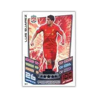 Match Attax Extra 2012/2013 Luis Suarez Hundred 100 Club Liverpool 12/13 HC1: Toys & Games