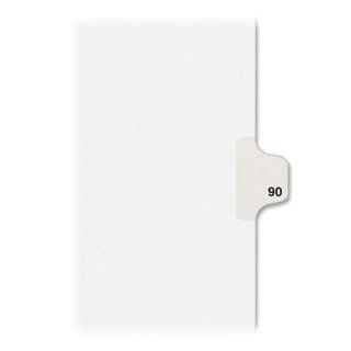 Kleer Fax 80000 Series Side Tab Index Divider : Legal Sized Index Dividers : Office Products
