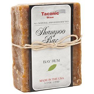 Taconic Shave Bay Rum Shampoo Bar   All Natural / Handcrafted   5.5 oz. : Hair Shampoos : Beauty