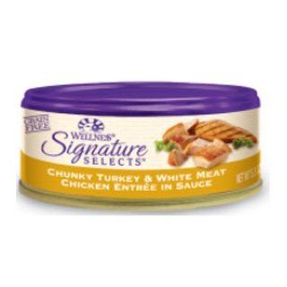 Wellness Signature Selects Chunky Turkey & White Meat Chicken Entr�e in Sauce Canned Cat Food : Pet Care Products : Pet Supplies