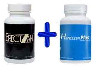 Male Enhancement Package! Hardazan Plus & Erectzan   Immediate & Long Term Results! FREE SHIPPING!! Act Now: Health & Personal Care