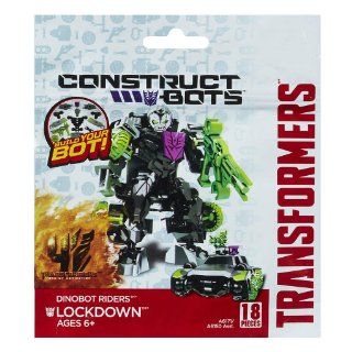 Transformers Age of Extinction Construct Bots Dinobot Riders Lockdown Buildable Action Figure Toys & Games