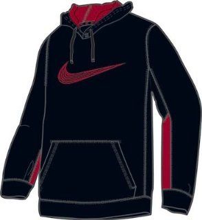 Nike 586289 Knockout Annihilator Hoody   Black/Red: Sports & Outdoors