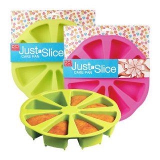 DCI Just a Slice Silicone Cake Pan, Pink or Green: Novelty Cake Pans: Kitchen & Dining