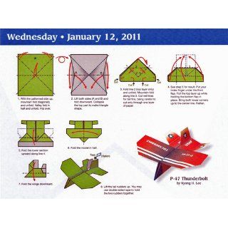 Paper Airplane Fold a Day: 2011 Day to Day Calendar: Kyong Lee, David Mitchell: 9780740797057: Books