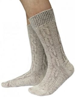 Short Traditional Socks, Stockings, Braided Look, Color:Cream/ mottled, Size:41 43: Novelty Socks: Clothing