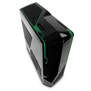Nzxt Technologies Phantom with Green Trim (Green LED) Enthusiast Full Tower Case   Phan 002Gr (Black): Electronics