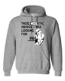 Adult Those Were The Droids I Was Looking For Funny Sweatshirt Hoodie: Clothing
