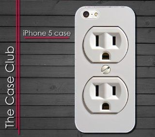 iPhone 5 Rubber Silicone Case   Wall Plug 110v 120 electrical outlet looks real when holding it: Cell Phones & Accessories