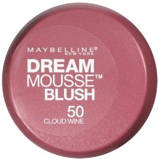 Maybelline New York Dream Mousse Blush, 50 Cloud Wine, 0.2 Ounce : Face Blushes : Beauty