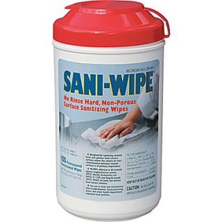 Nice Pak  Sani Wipe  Cloth Surface Sanitizing Wipe, 100 Wipes/Tub  Make More Happen at