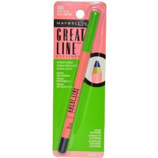Great Line Eyeliner 300, Navy Blue by Maybelline, 0.035 Ounce : Eye Liners : Beauty