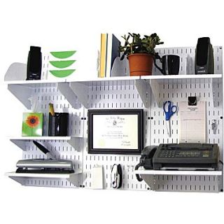 Wall Control Desk and Office Craft Center Organizer Kit, White Tool Board and White Accessories  Make More Happen at