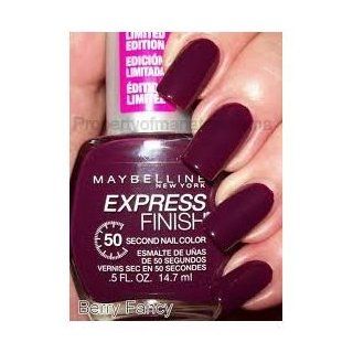Maybelline Express Finish Nail Polish Berry Fancy: Health & Personal Care