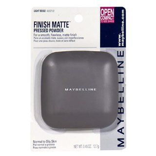 Maybelline Finish Matte Pressed Powder, Light Beige   1 ea : Face Powders : Beauty