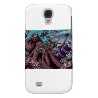 Octopus Vs. Shark Samsung Galaxy S4 Cases