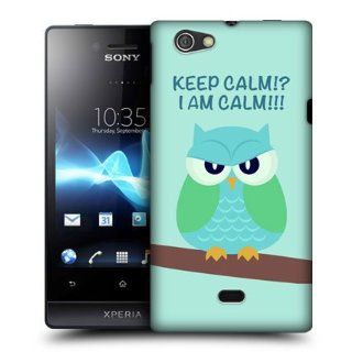 Head Case Designs Green Wing Mean Owl Hard Back Case Cover For Sony Xperia miro ST23i: Cell Phones & Accessories