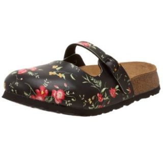 Birki's Women's Maria Clog,Smell of Flowers Black, 36 N EU (US Women's 5 N): Shoes