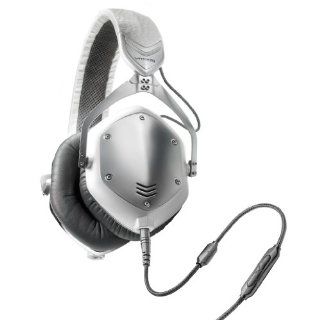 V MODA Crossfade M 100 Over Ear Noise Isolating Metal Headphone (White Silver): Electronics