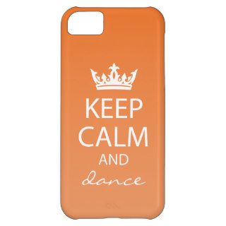 Ombre Keep Calm iPhone 5 Case Mate Case (orange)