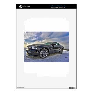 Ford Mustang Sky Clouds Fun Sports Racing Fast Car Decals For The iPad 2