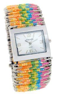 Versales Women's Safety Pin elastic Band Watch: Watches