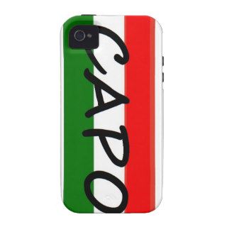 CAPO, capo means BOSS! in italian and spanish, Case Mate iPhone 4 Cover