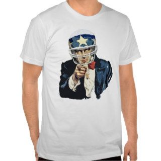 uncle sam football t shirts