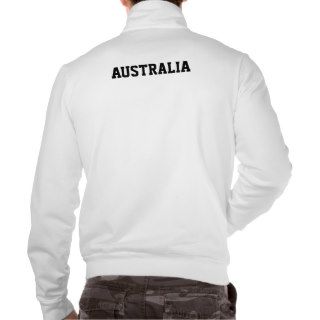 Australia flag fleece jogger printed jacket