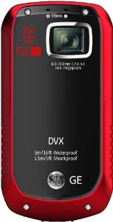 GE digital camera waterproof type DVX 14.4 million pixels 3x optical Red DVXRD : Compact System Digital Cameras : Camera & Photo