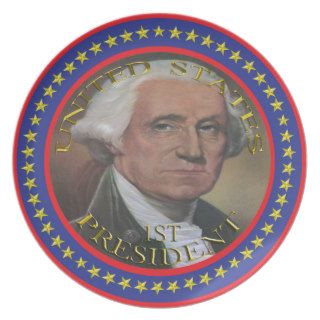 1st President of the United States plate